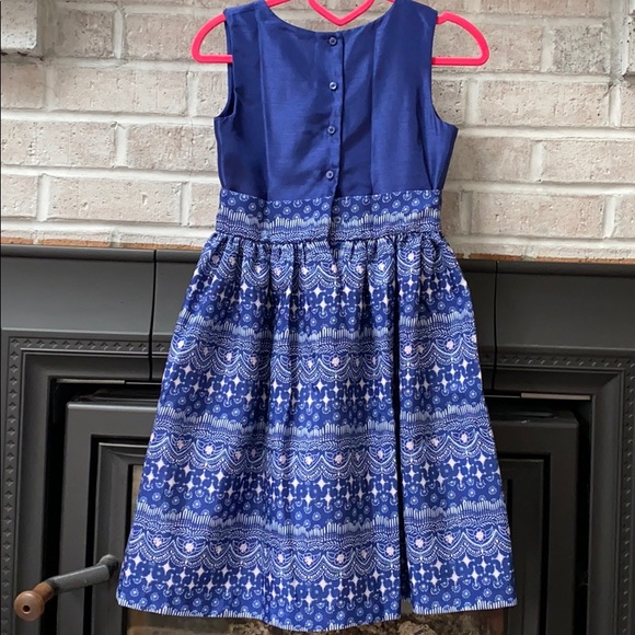 Gymboree Sapphire Silk DuPoni Dress Size 12 - Picture 2 of 7